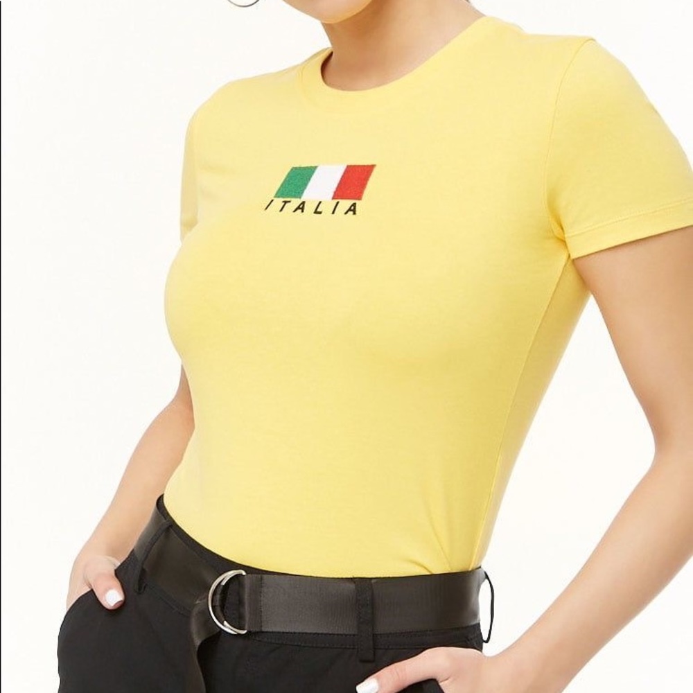 Yellow “Italia” Crop Top!